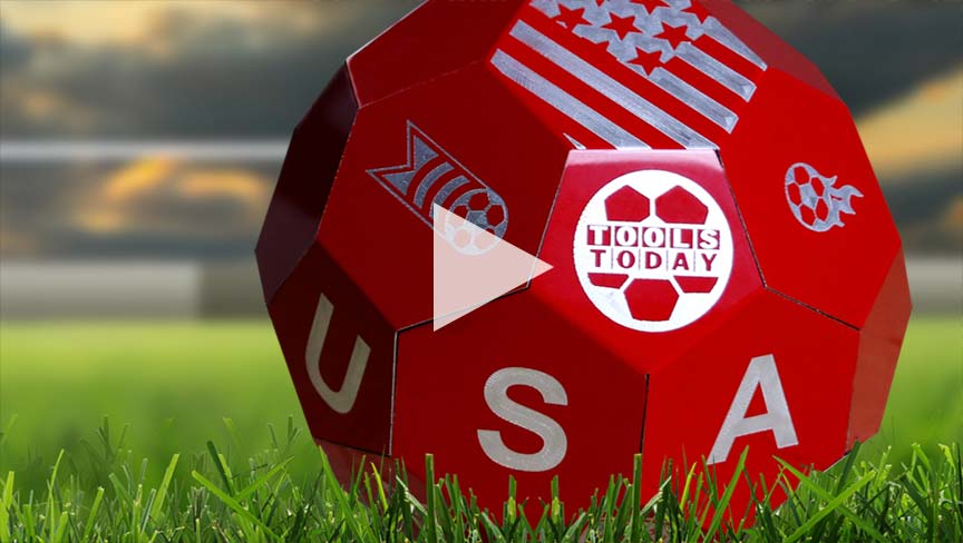 Cut ACM Soccer Ball Shape Video