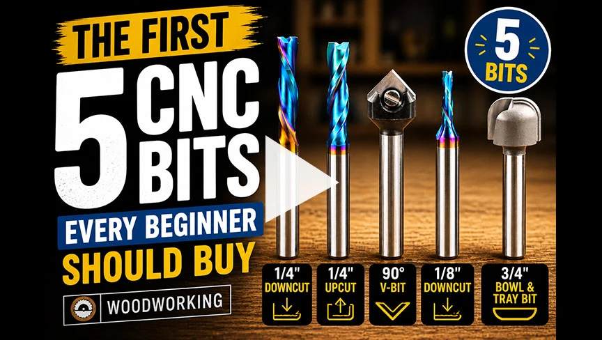 The First 5 CNC Bits Every Beginner Should Buy (Woodworking) | ToolsToday